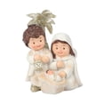 thumbnail image 3 of Estatua del nacimiento de Jesús de Navidad Adorno de Jesús Nacido Artesanía de resina católica cristiana Santa blanco, 3 of 9