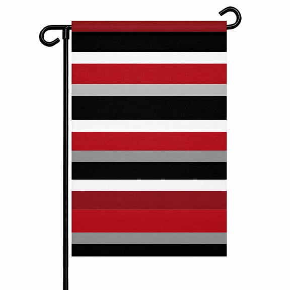 Garden Flag Double-Side Printed House Flag Mexican Style Yard Flag Red Black Gray Welcome Banner Decor Outdoor Holiday Decorations 12*18in