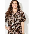 thumbnail image 4 of Catherines Women's Plus Size Petite Timeless Short Sleeve Blouse, 4 of 4
