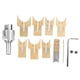 thumbnail image 2 of Juego de 18 brocas para hacer cuentas de madera, kit de fresado, herramienta para trabajar la madera para ébano y palisandro, 2 of 9