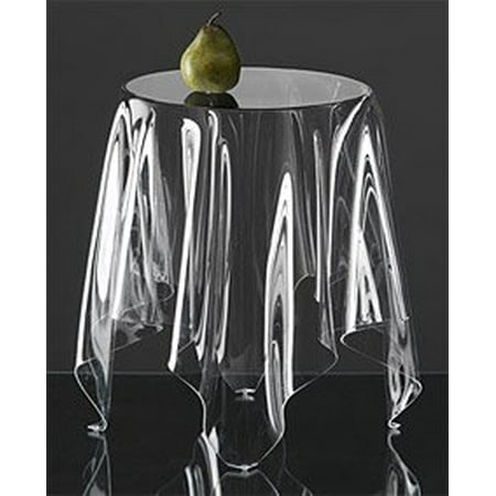All For You PVC Round Clear Transparent TableCloth Protector, Table Protector, Clear Diameter 70 INCH-(CLEAR)