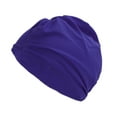 thumbnail image 6 of Unique Bargains 1 Pc Breathable Double Layer Swimming Cap Navy Blue, 6 of 6