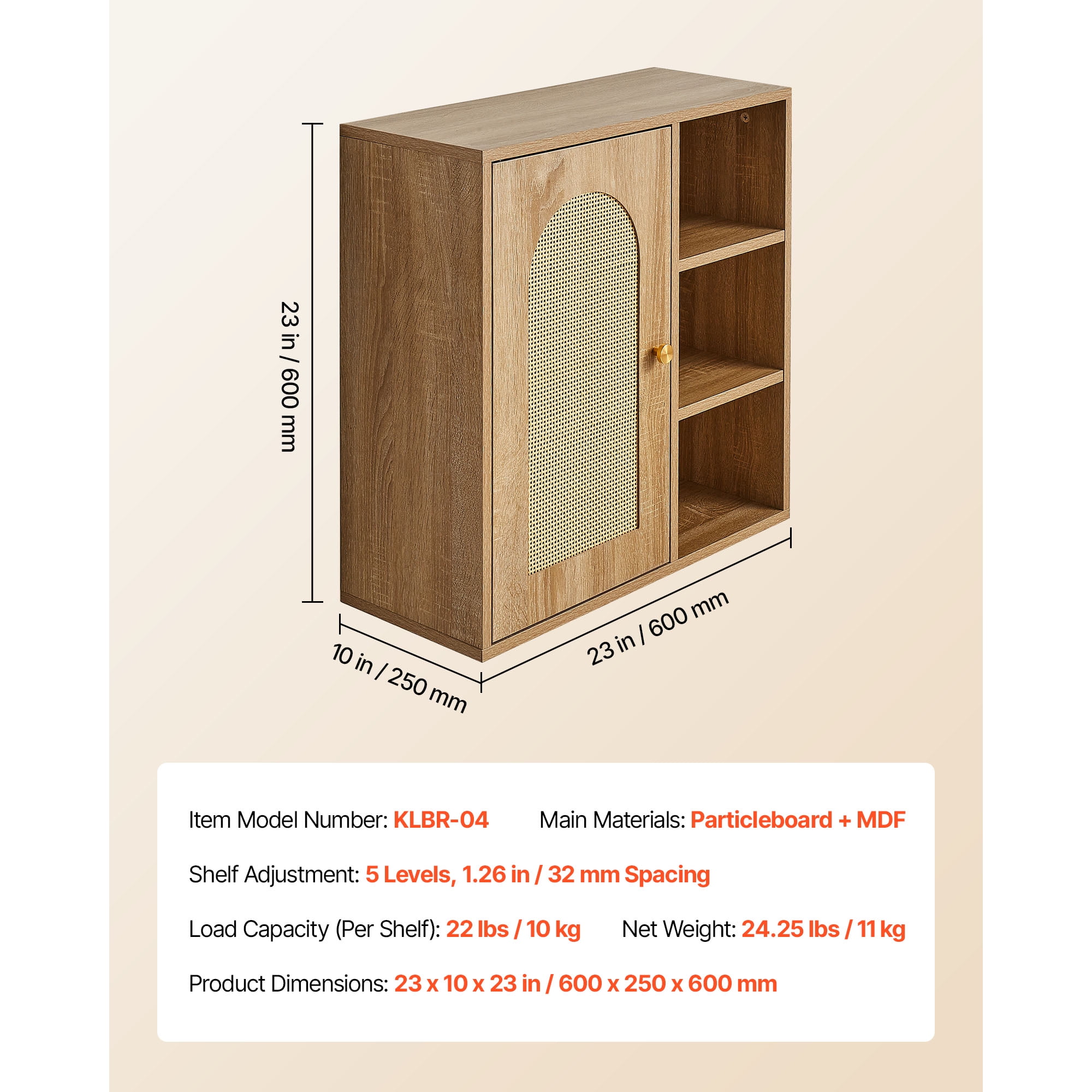 KFFKFF Bathroom Wall Cabinet with Adjustable Shelf and 5 Height Levels, Wall-Mounted Organizer for Over-the-Toilet Storage, Medicine Cabinet with Shelves for Kitchen, Laundry Room, or Restroom