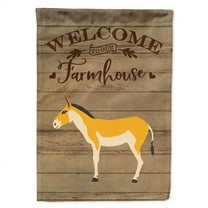 Carolines Treasures CK6798GF Turkmenian Kulan Donkey Welcome Garden Flag - 11 x 0.01 x 15 in.