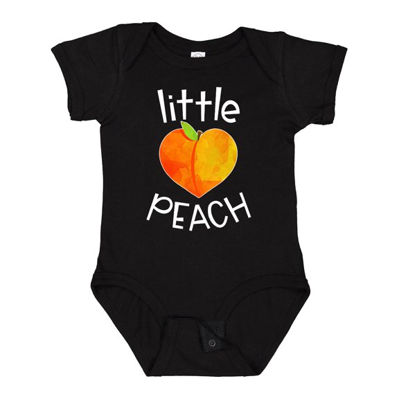 Inktastic Little Peach Cute Heart Shaped Peach Boys or Girls Baby Bodysuit