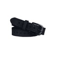 thumbnail image 1 of Cinturón de cuero con hebilla de aleación hueca con múltiples orificios tallados para mujer Corazón negro Cintura ajustada: 27-40 pulgadas, 1 of 6