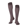 thumbnail image 1 of Touch Men's Compression Socks, Knee High, 15-20 mmHg, Brown, Medium, 1 of 3