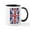 White/Black Inside, variant on CafePress - Keep Calm And Carry On British Flag Mug - 11 oz Ceramic Mug - Novelty Coffee Tea Cup