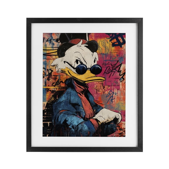 Stupell Industries Glam Pop Style Cartoon Riches Black Framed Print Under Glass, 13 x 16, by Svetlana Aleynikova