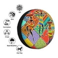 thumbnail image 5 of Balery Dancing African Womanstire Cover Waterproof Dust-Proof, Universal Spare Wheel Tire Cover For Trailer, Rv, Suv Truck And Vehicle Camper Accessories-16 Inch, 5 of 9