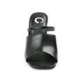 thumbnail image 6 of Journee Womens Heiddy Open Square Toe Block Heel Sandals, 6 of 8