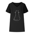 thumbnail image 4 of Women Blouses and Tops Fashion Under 10 Womens T Shirts Loose Fit Pack Summer Clothes Outfits Women Over 50, 4 of 4