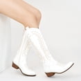 thumbnail image 5 of Ecetana Women's Cowboy Boots Embroidered Western Cowgirl Boots Chunky Heels, 5 of 6