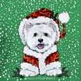 thumbnail image 3 of CafePress - Santas Westie Helper T Shirt - Women's V-Neck Dark T-Shirt, 3 of 4