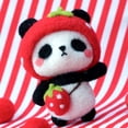 thumbnail image 3 of Kit Needle Felting Kit DIY Handmade Wool Pedant Materials Cartoon Panda Shape for Beginners, 3 of 5