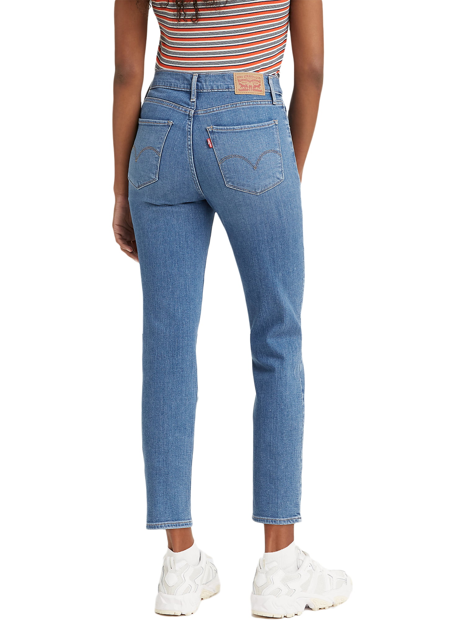 Levi's Original Red Tab Women's 724 High-Rise Straight Crop Jeans -  Walmart.com