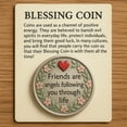 thumbnail image 5 of Xinwanna Friendship Blessing Coin Friends Are Angels Following You Through Life Blessing Coin with Emotional Support Card Pocket Friendship Keepsake Gifts for Best Friends (1pc), 5 of 9