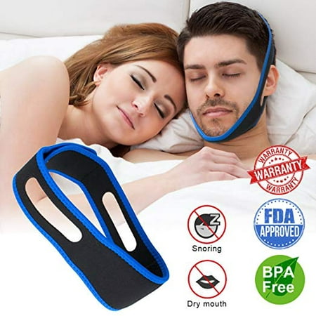 Anti Snoring Chin Strap Ajustable Stop Snoring Solution for Men and Women, Anti Snoring Devices Snore Stopper Chin Straps Sleep AIDS for Snoring Sleeping Mouth