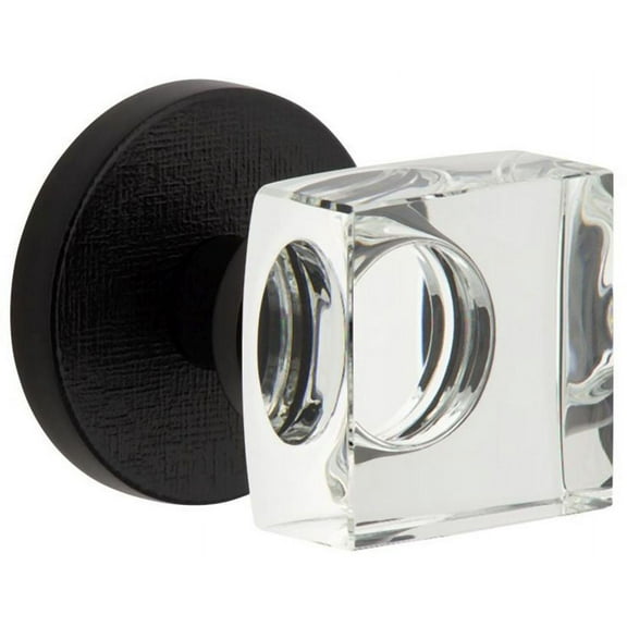 Viaggio Clomlnqdc_Dd Motivo Solid Brass Non-Turning Two-Sided Dummy Door Knob Set - Black