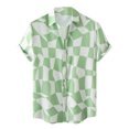 thumbnail image 1 of Hombres Casual Botones Playa Sin posicionamiento Estampado Turndown Camisa de manga corta Blusa Pompotops  oipoqjl45456, 1 of 9