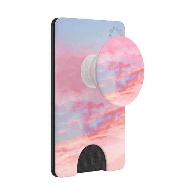 Cartera para teléfono PopSockets Pink Clouds con agarre expandible