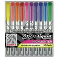 thumbnail image 2 of Zebra 71111 Zazzle Liquid Ink Highlighter, Chisel Tip, Asst Colors, 10/Set, 2 of 2