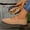 Khaki, variant on Women's Lightweight Knitted Loafers Casual Flat Shoes Comfortable Boat Shoes Flat Bottomed Breathable Shoes Beige 7