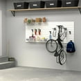 thumbnail image 2 of RST Brands Flow Wall 7 PC Plastic Bike & Bin Basic Storage Set in White, 2 of 7