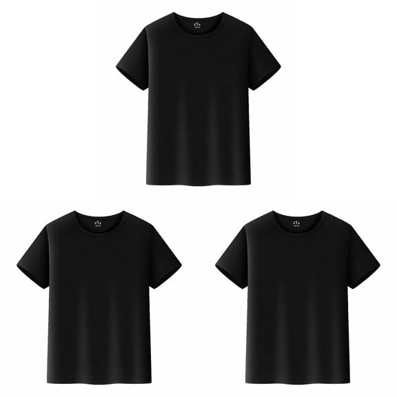 ZHANGDER Boys Athletic T Shirts 3PCS Quick Dry Mesh Sports Undershirt, 2-14 Years