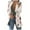 Brown, variant on Women's Printed Suit Cardigan Coat, Fashion Casual Long Sleeve Loose Comfortable Open Front Blazer for Daily Wear and Office Outfits, in Beige, Size L