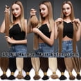 thumbnail image 4 of MY-LADY 100pcs 0.5g/Strands I Tip Remy Human Hair Extensions Micro Bead Loop Straight Balayage Hair Natural Hairpiece 18inch #4P27 Medium Brown & Dark Blonde, 4 of 8