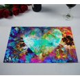 thumbnail image 2 of Mantel de mesa ABPHQTO Corazón En El Espacio Cósmico Color abstracto 30x45 cm Paquete de 2, 2 of 2
