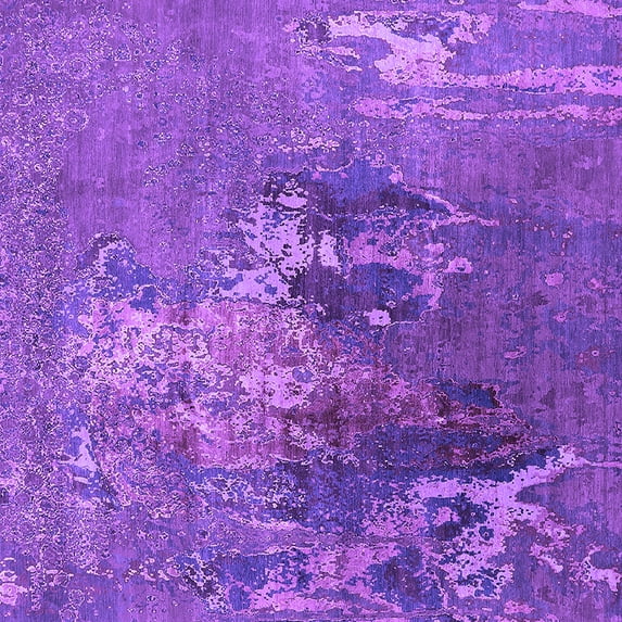Ahgly Company Indoor Square Oriental Purple Industrial Area Rugs, 5' Square