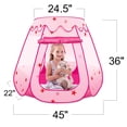 thumbnail image 3 of Tienda de campaña plegable Princess ArtCreativity para niños con bolsa de transporte de 3 a 4 años, 3 of 7