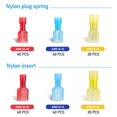 thumbnail image 3 of 200pcs Male and Female Nylon Electrical Wiring Connector Insulated CrimpTerminal, 3 of 9