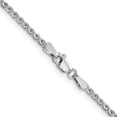 thumbnail image 4 of 14K White Gold Jbsp's 1.8mm Solid D/C Spiga Chain (20 X 1.8) Made In Peru 7233-20, 4 of 5