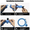 thumbnail image 4 of Weighted Hula Circle for Adults, Infinity Hoop Fit Plus Size 47 Inch/120cm, Include 24 Detachable Links and Waist Trainer for Women, Gym Accessories, Home Workout Equipment, Gym Equipment, 4 of 10
