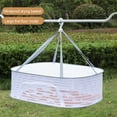 thumbnail image 7 of Deyuer 1/2/3 Layer Hanging Mesh Drying Basket U-shaped Zipper Design Food Fish Clothes Hanging Drying Net Outdoor Foldable Hanging Mesh Dryer, 7 of 7