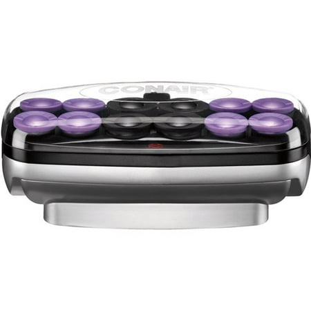 Conair Jumbo Ion Shine Instant Heat Soft Hair Setter, 12 Rollers