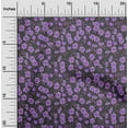thumbnail image 2 of oneOone Cotton Poplin Purple Fabric Floral Retro Craft Projects Decor Fabric Printed By The Yard 42 Inch Wide, 2 of 5
