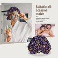 thumbnail image 7 of Lavender Flowers Watering Can Silk Bonnet for Sleeping Women Men, Adjustable Elastic Satin Bonnet Bonnet for Sleeping, Soft Similar Silk Curly Cuteness Hair Bonnet for Sleeping, 7 of 7