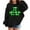 Black, variant on Girl's And Boy's St Patricks Day Hoodie Long Sleeve Soft Sweatshirt Graphic Hoody Kids Cute Pullovers Top Clothes Big Boys