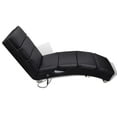 thumbnail image 2 of vidaXL Message Lounger Faux Leather Home Office Interior Seating Black/White, 2 of 12