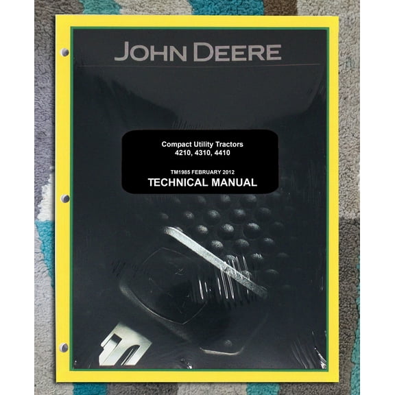 John Deere 4210, 4310, 4410 Utility Tractor   Service Manual - Part Number # TM1985