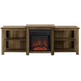 thumbnail image 1 of Walker Edison 70" Haut Étagé Étagère Cheminée TV Stand - Récupéré Grange Bois, 1 of 2