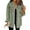 Army Green, variant on Clearance Sale! Rigardu Washed Denim Shirt Jacket Fashion Casual Hem Women's Jacket Red S