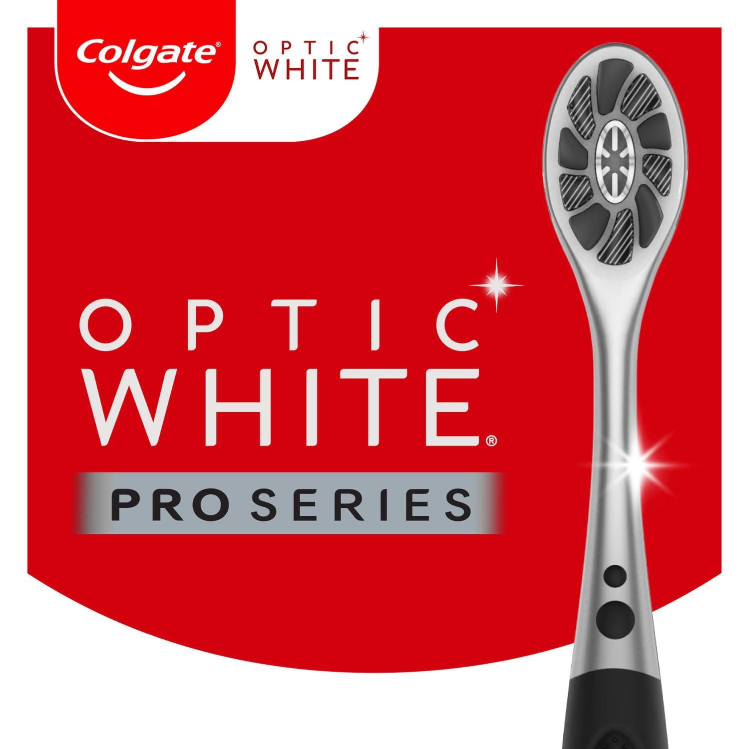 Optic White Pro Series Charcoal Manual Toothbrush for Adults- 2 Pack, COL OW Pro Charcoal 2pk