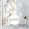thumbnail image 3 of Extra Long Shower Curtain 72x84 inch Length, Marble Fabric Shower Curtain Set for Bathroom, Water Resistant Polyester Fabric Washable Machine Washable, 3 of 5