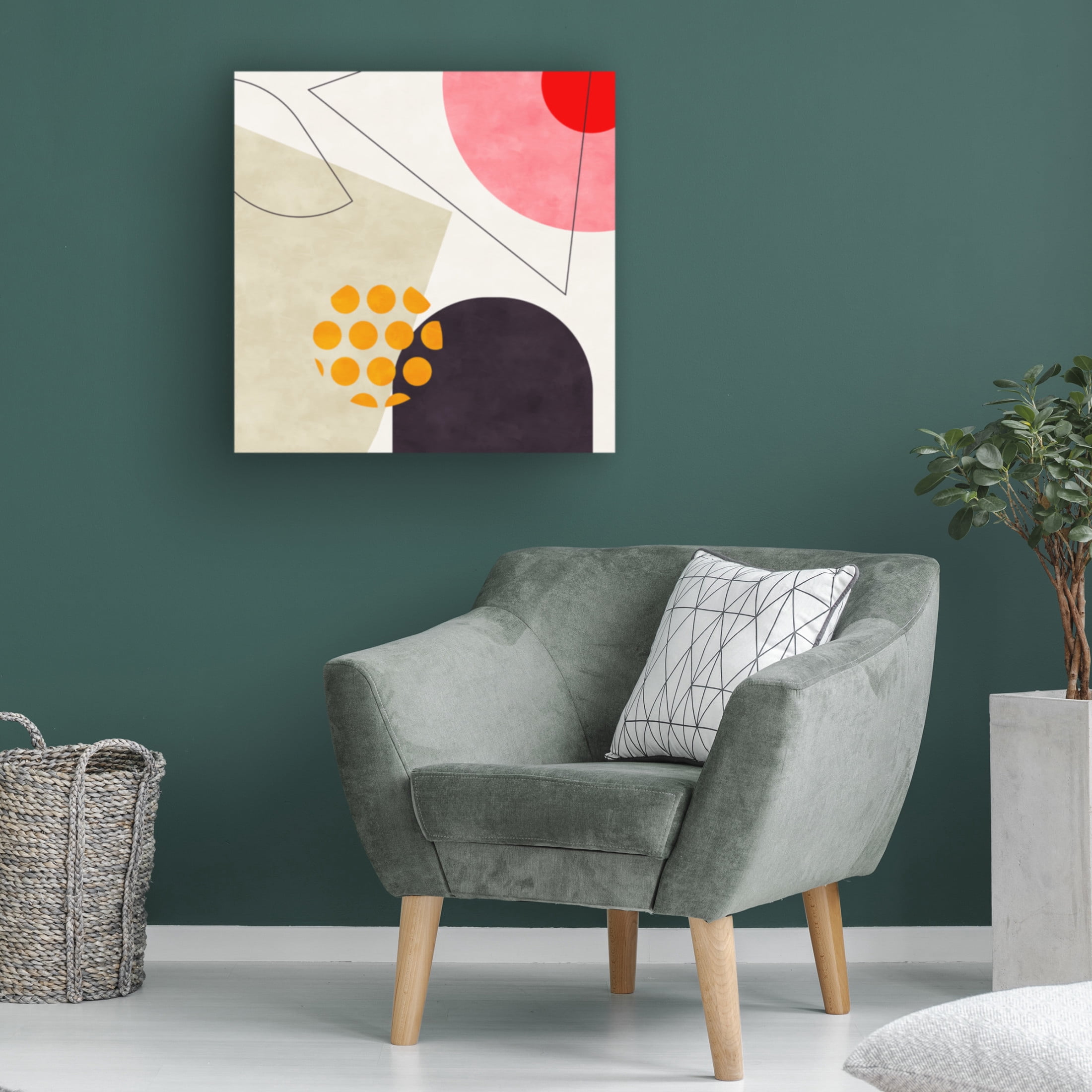 Trademark Fine Art Ana Rut Bre Mid Bauhaus Geometry 8 Canvas Wall Art