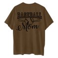thumbnail image 4 of Camiseta de Cuello Redondo Impresa Delantera Y Trasera de Béisbol de las Mujeres de Verano, Camisetas Cortas Casuales Ligeras para las Mujeres, 4 of 5